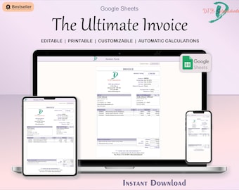 Ultimative Rechnungsvorlage: Personalisierbare Google Sheets (PDF)