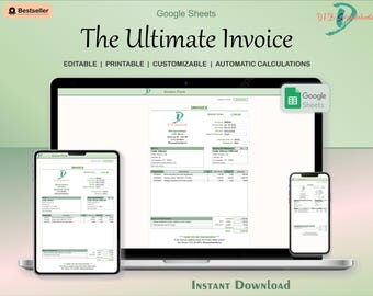 Professional Rechnungsvorlage: Google Sheets mit AutoFill (PDF)
