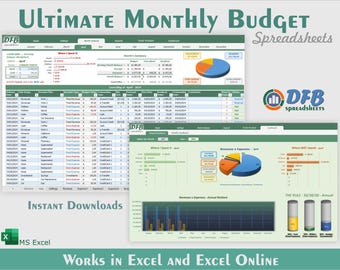 Personal Finance Tracker: Budget Excel Tabelle (Digitaler Download)