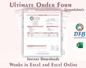Anpassbare Bestelltabelle in Excel | Automatisierte Ausgabe mit Berechnungen und Drucken | Vorlage bestellen | Tracker Profi-Bestellung