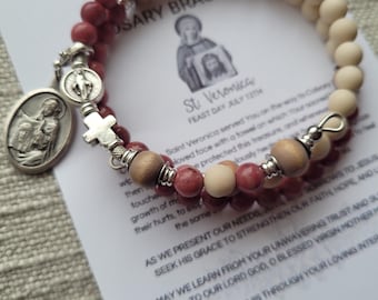 Saint Veronica | Stainless Steel | Rosary Bracelet