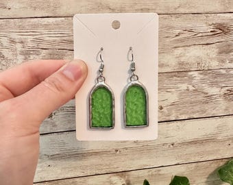 Stained Glass Modern Geometric Earrings