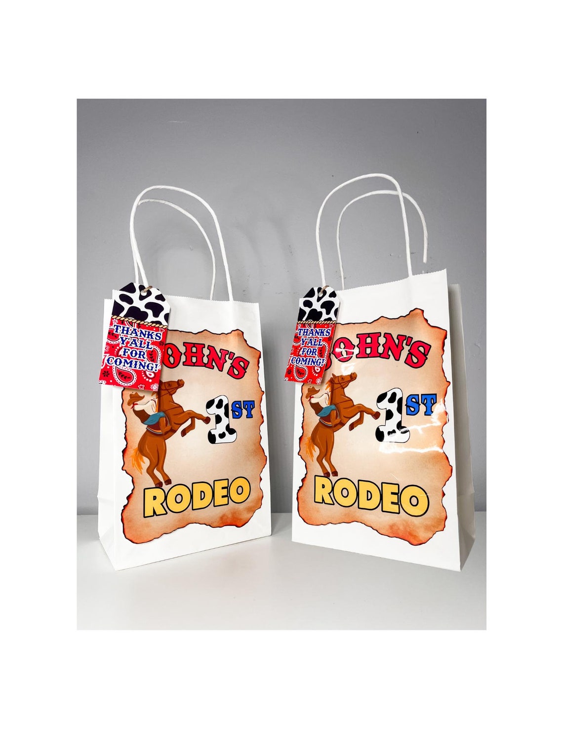 My First Rodeo Favor Bags | First Rodeo Gift Bags | First Rodeo Treat ...