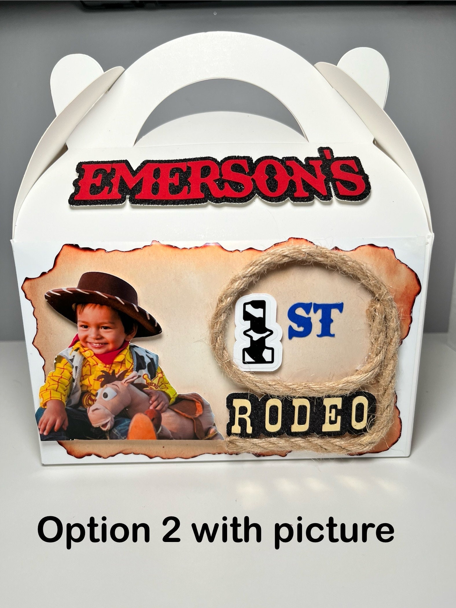 Personalized Cowboy First Rodeo Party Favor Boxes| Western Birthday ...