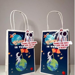 宇宙飛行士の記念品バッグ | 宇宙ギフトバッグ | 宇宙のお菓子バッグ | 宇宙飛行士のパーティー記念品バッグ | 宇宙パーティーの記念品 | キッズギャラクシーパーティー