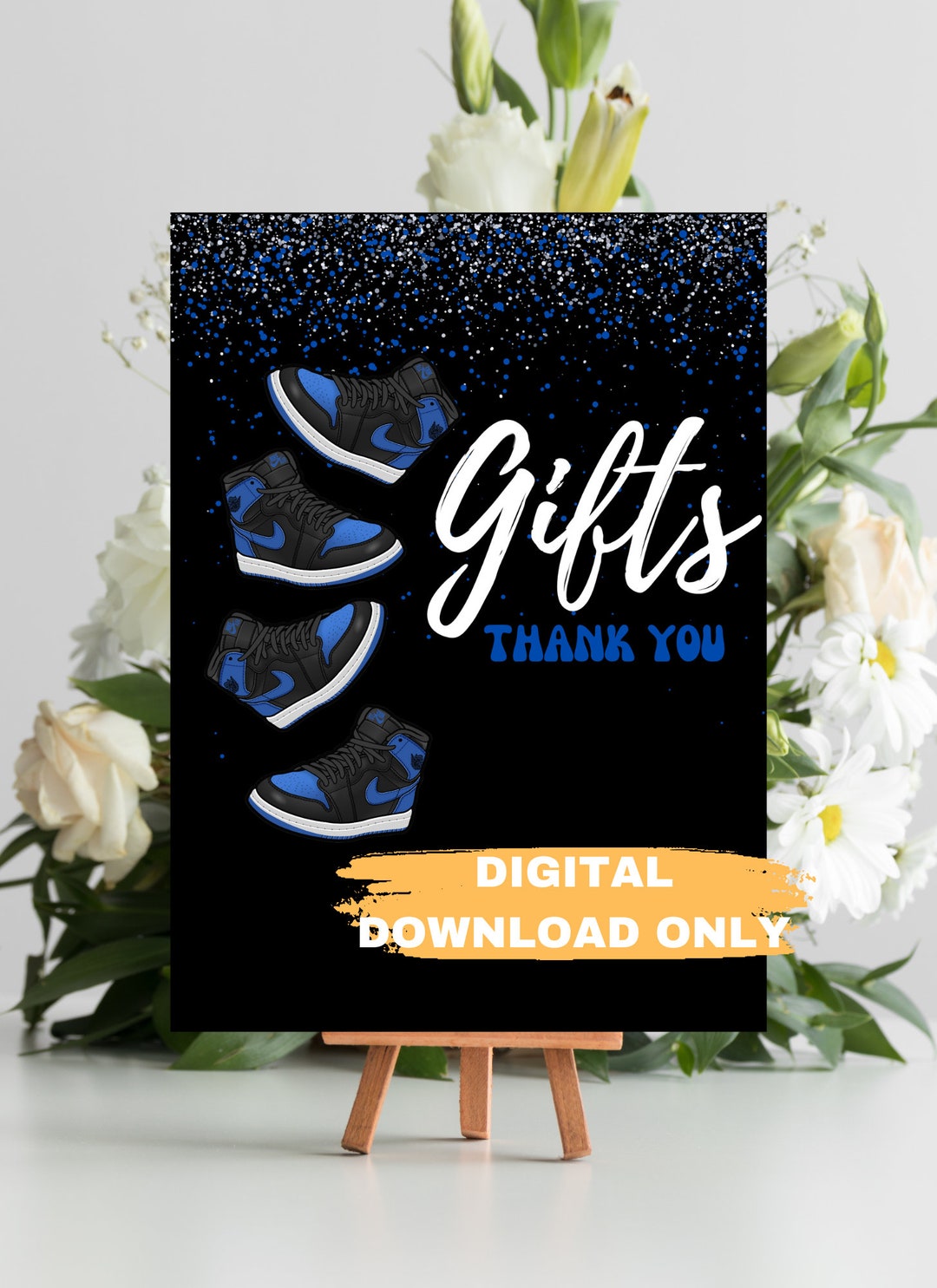 Blue Gifts Table Sign 8x10 Printable Birthday Signs - Etsy