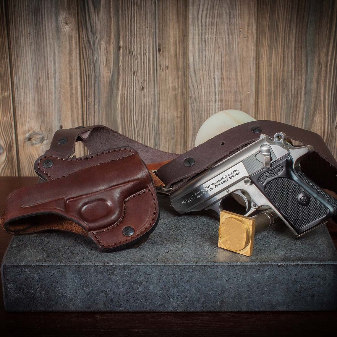 The Spectre James Bond Custom Leather Shoulder Holster With Etsy