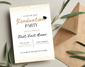 Minimalist Graduation Invitation