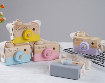 Personalized Wooden Camera,Pretend Play Toy, Kid's Photo Props,Photo Camera Prop,Montessori Toy, Kid Birthday Gift,Imaginative Play