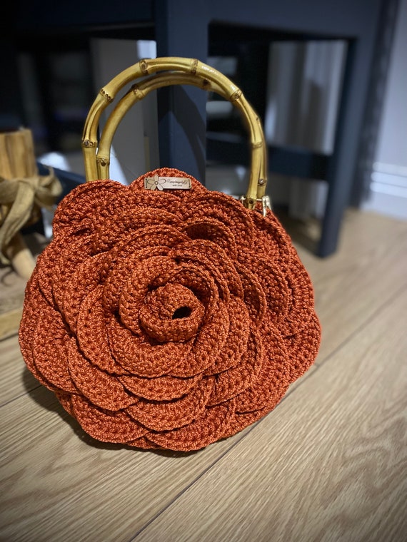 Red Rose Handbag Purse Hook
