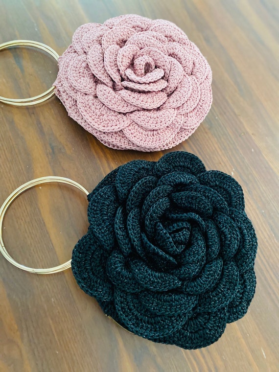 Amazon.com: Totority Rose Flower Shaped Folding Handbag Purse Bag Hanger  Table Hook Holder (Pink) for Dinning Room Decor : Clothing, Shoes & Jewelry