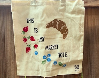 Handcrafted Linocut Tote Bag