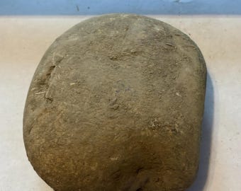 Native American Metate | Prehistoric Ground Stone Tool | Indian Grinding Stone | Ancient Artifact Relic | Nutting Cup Stone