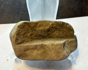 Native American Axe Head | Stone Tool Artifact | Prehistoric Primitive Weapon | Indigenous Collectible