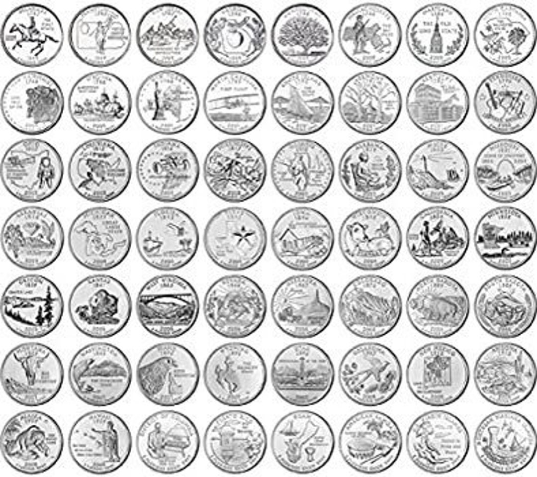 US State Quarter Series With P Mint Mark | All Varieties Available