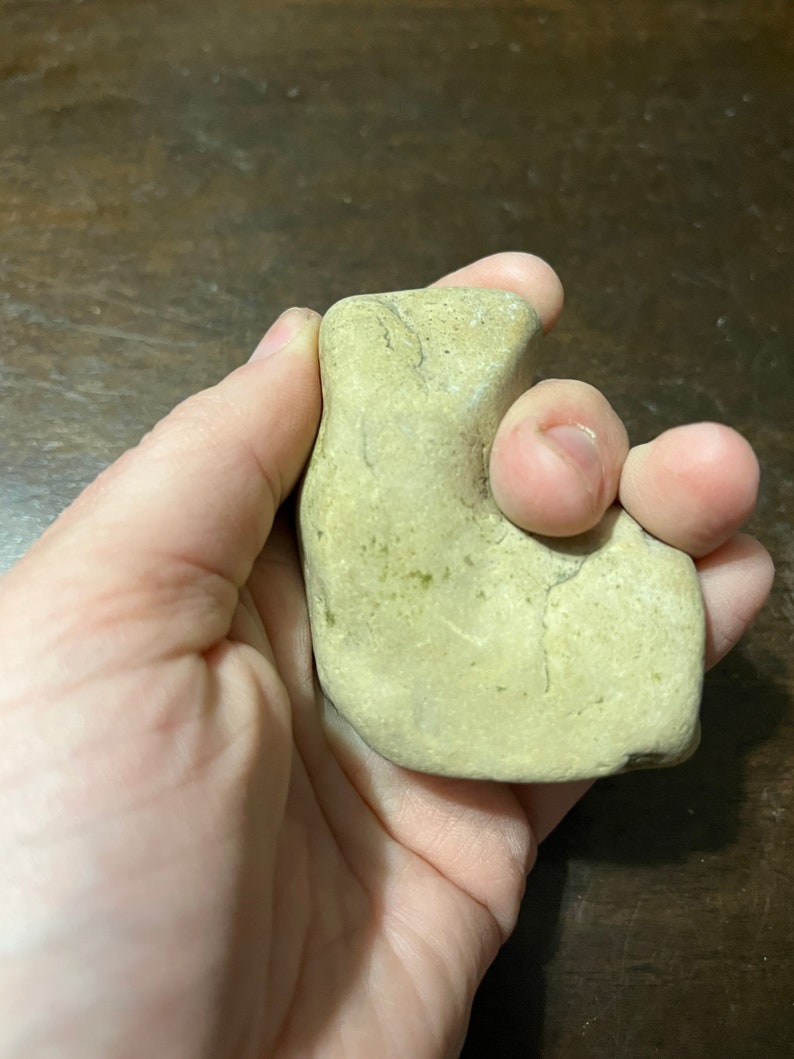 Beautiful Native American Geniculate Bannerstone Atlatl Weight Stone Tool Artifact Relic