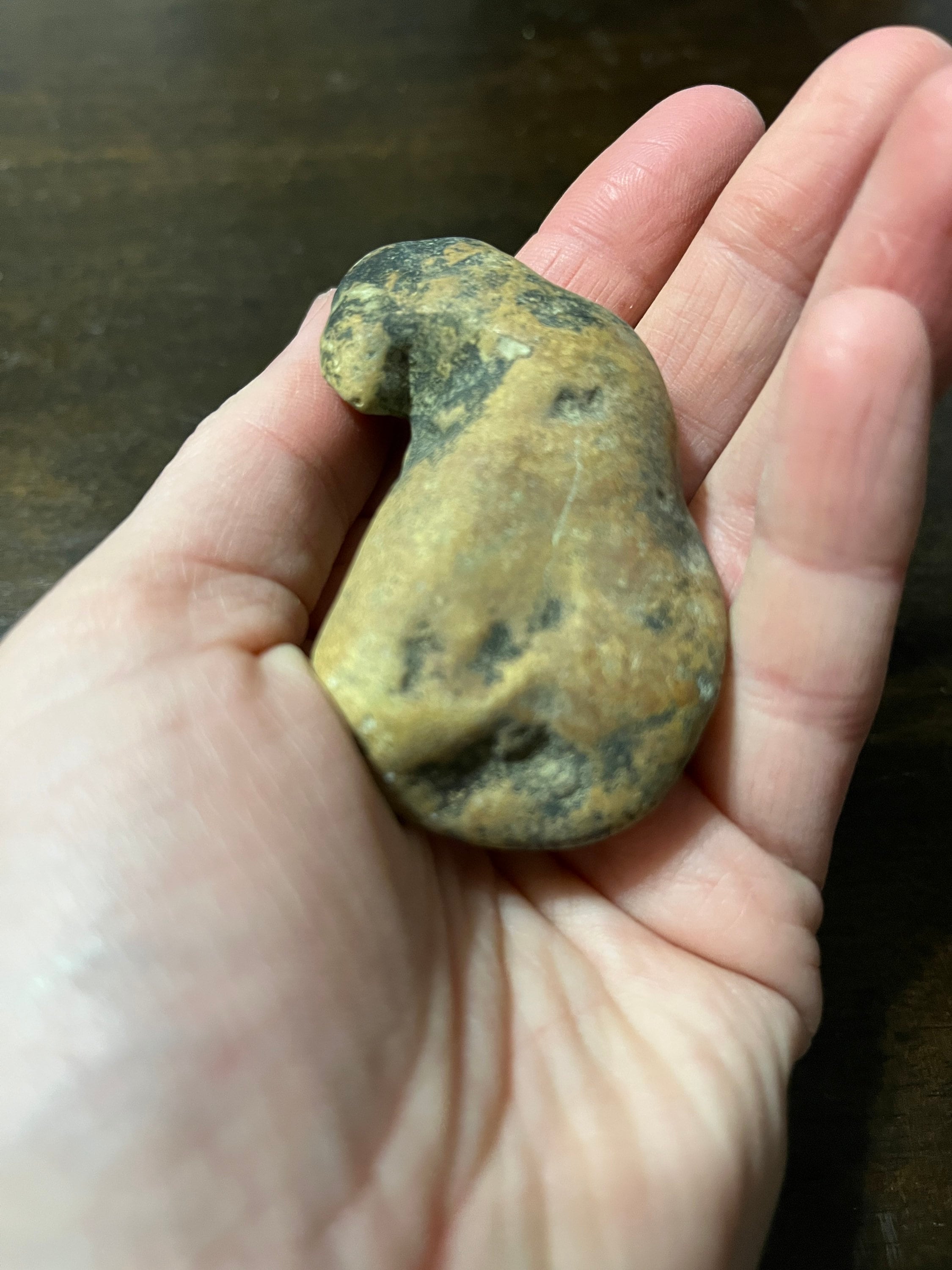 Rare Native American Fishing Tool Bannerstone Atlatl Weight Stone Tool