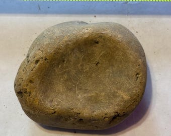 Native American Metate | Prehistoric Ground Stone Tool | Indian Grinding Stone | Ancient Artifact Relic | Nutting Cup Stone