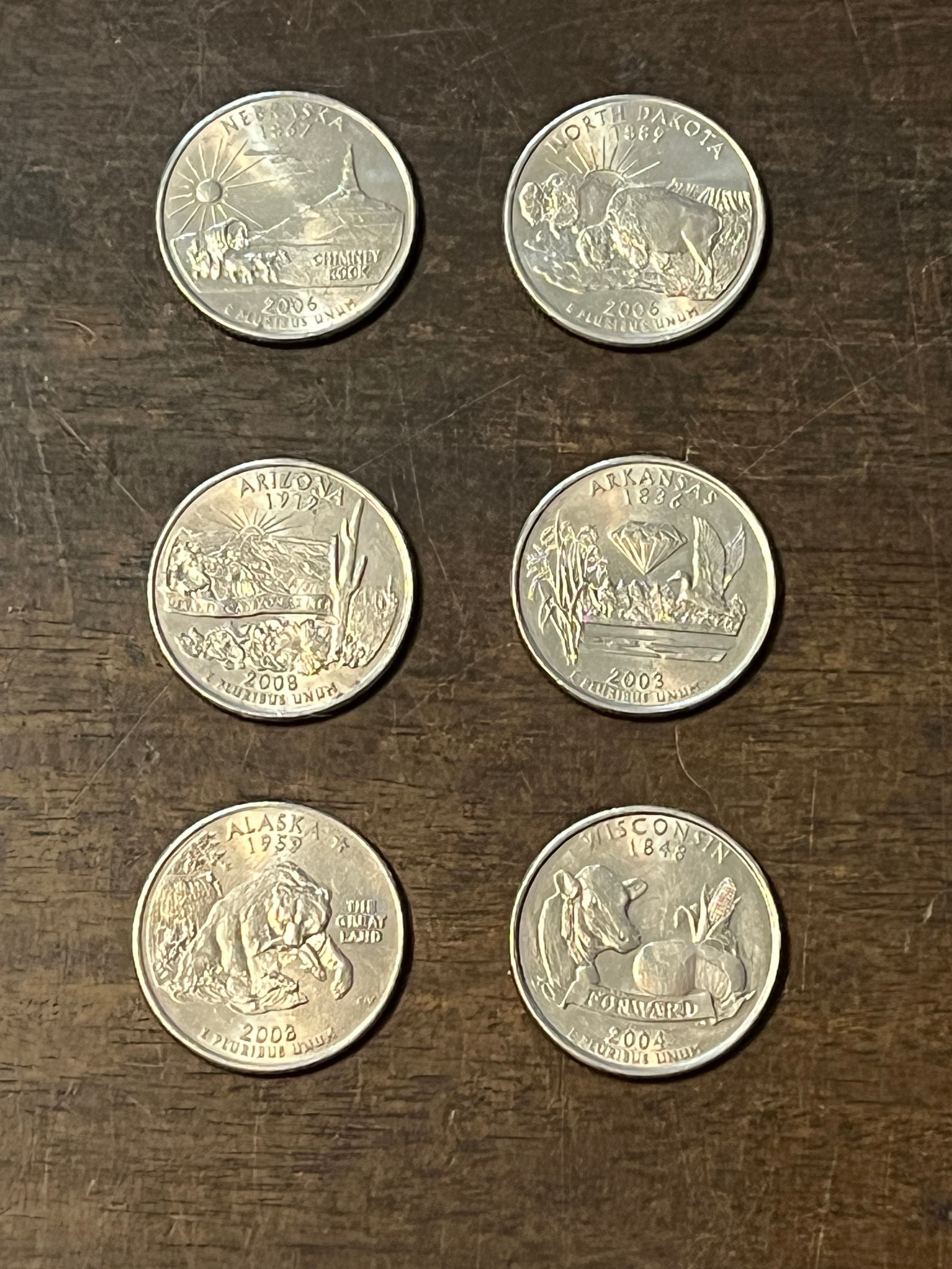 Amazon.com: Coins of America State Quarter Map (US State