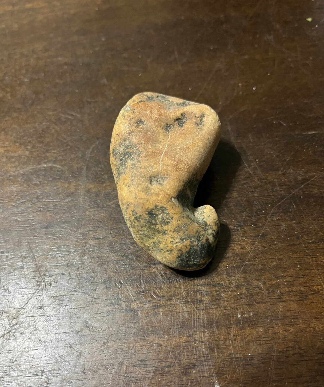 Rare Native American Fishing Tool Bannerstone Atlatl Weight Stone Tool