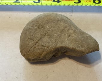 Native American Grooved Axe Head | Stone Tool Artifact | Prehistoric Primitive Weapon | Indigenous Collectible