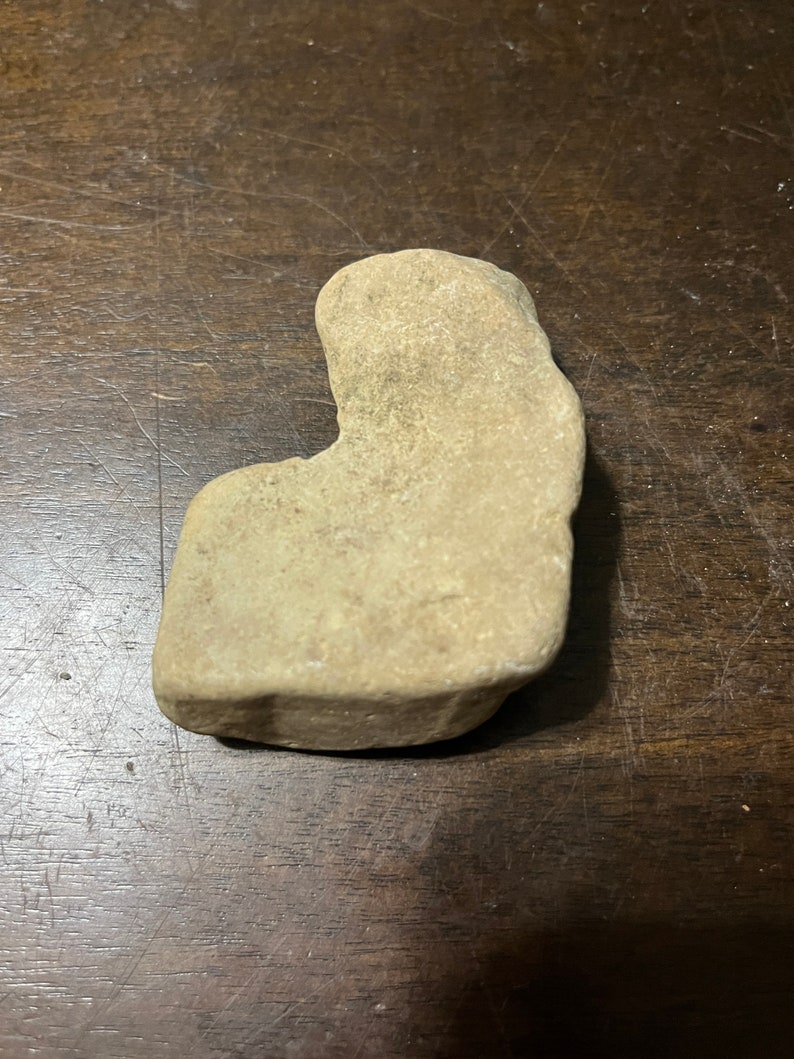 Beautiful Native American Geniculate Bannerstone Atlatl Weight Stone