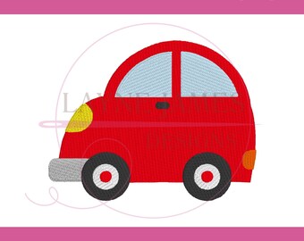 MINI Car Automobile Filled Monogram Transportation Machine Embroidery Design
