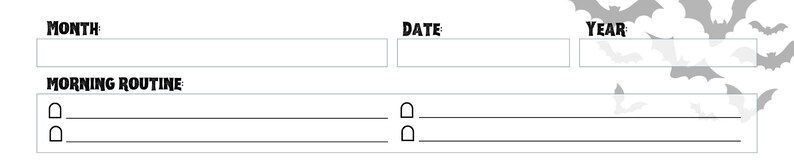 Frickin' Bats Daily Planner | Morning Routine, Schedule, Work ...