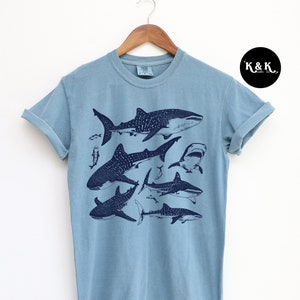 Vintage 90s Whale Shark Tshirt, Whale Shark Shirt, Retro Ocean Shirt, Trendy Shark Comfort Colors Shirt, Oversize Shark Shirt, Shark Gift