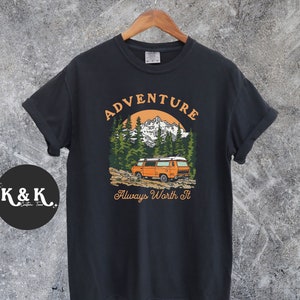 Nature Adventure Shirt, Camping Shirt, Outdoor Shirt, Nature Lover Shirt, Mountain Lover Shirt, Camping Gift, Scenic Hiking Camping Tee