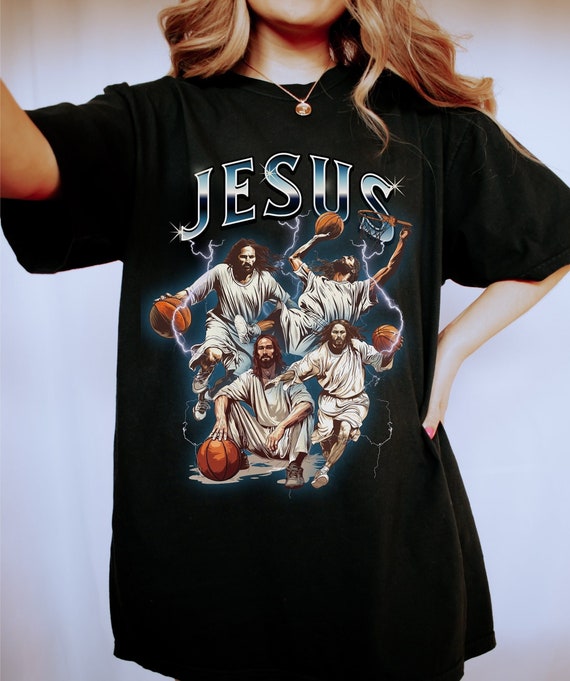 90s Vintage Bootleg, Jesus Shirt, He is Rizzin' Shirt, Funny 90s Vintage Bootleg, Jesus Shirt, He is Rizzin' Shirt, Funny