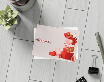 Happy Valentine's Day, Be Mine Greeting Card Bundles (10, 30, 50 pcs)