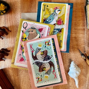 Royal Birds Greeting Card (Set of 3)