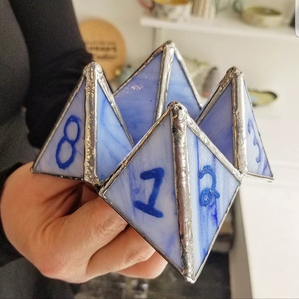 Cootie Catcher- Fortune Teller, Origami, Folded Paper, Stained Glass, Nostalgia