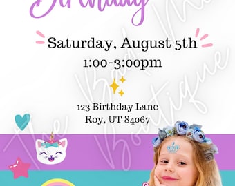 Like Nastya Birthday Invitation
