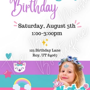 Like Nastya Birthday Invitation