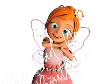 Ozdoba na tort w kształcie wróżki