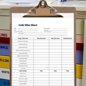 Ultimate Code Blue Sheet Digital Download - Etsy
