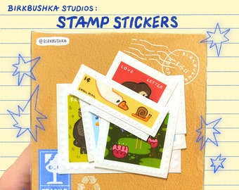 Jeu d'autocollants pour timbres-poste