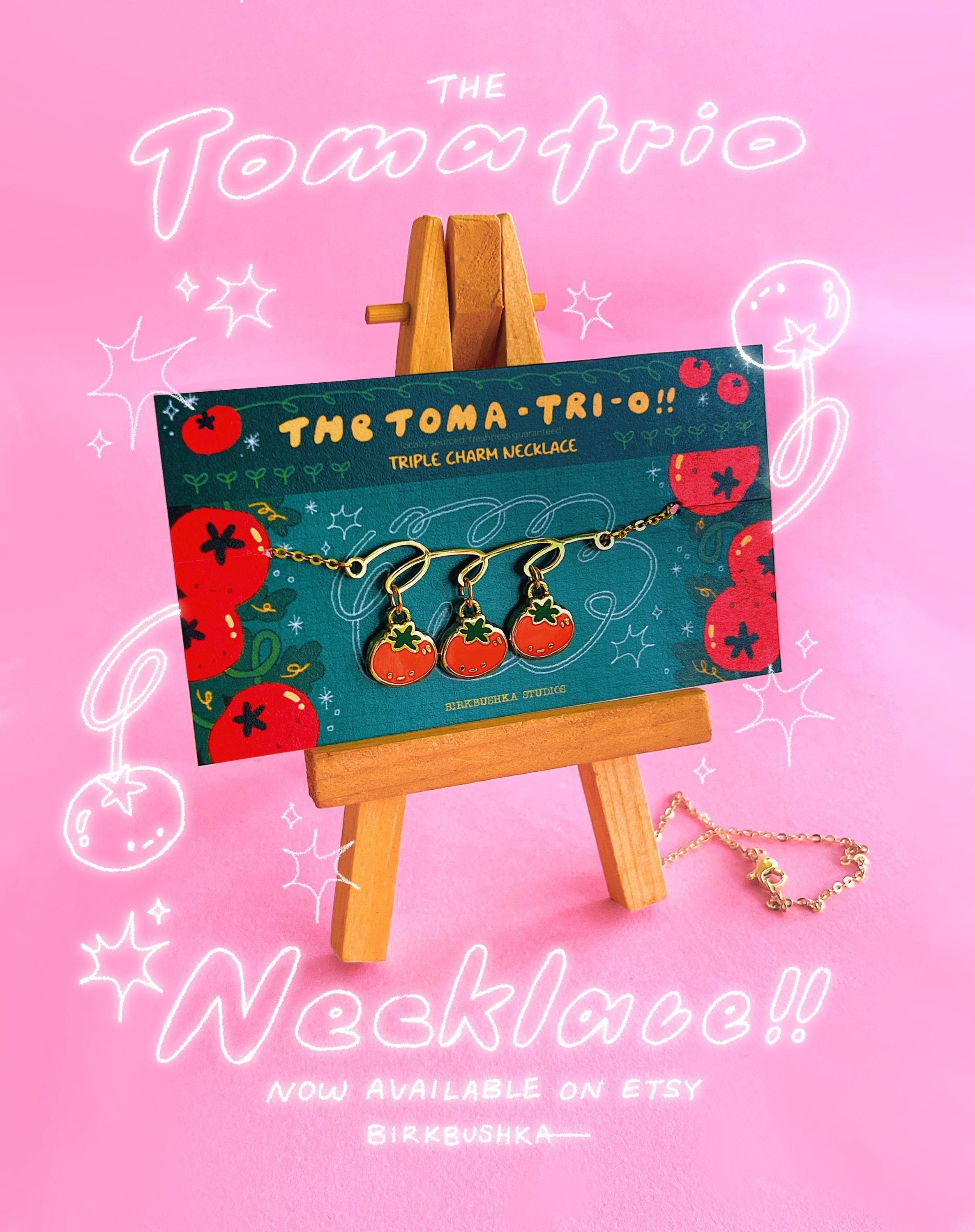 The To-ma-trio Necklace - Etsy The To-ma-trio Necklace - Etsy