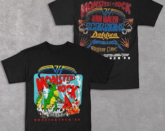 Vintage 80's Monster of Rock T-Shirt, Monster of Rock Tour Concert T-Shirt