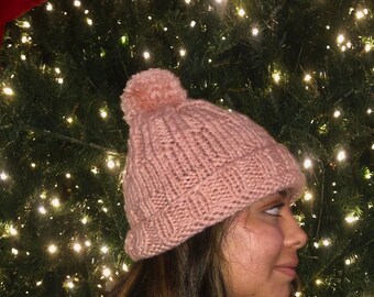 Rosy's Rosewater Pom Pom Beanie