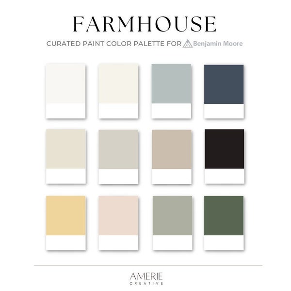 Country Farmhouse Benjamin Moore Etsy