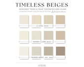 Beige Paint Color Palette | Beige Benjamin Moore Paint Palette  Whole house paint color scheme warm neutral paint colors
