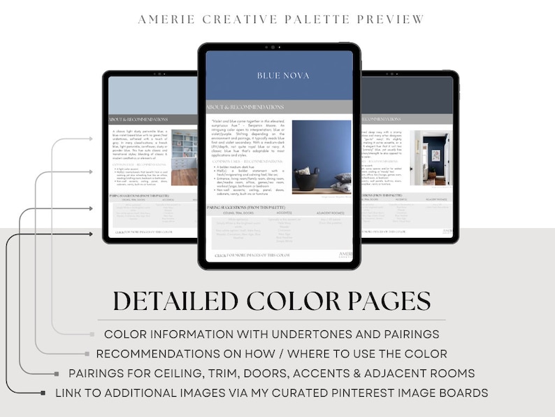 Blue Nova 2024 Benjamin Moore Paint Color Palette House Paint Palette