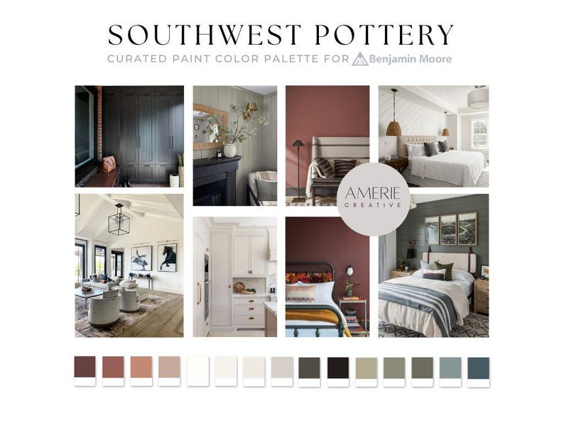 Southwest Pottery Benjamin Moore paint color palette Whole house paint color scheme 2026 paint colors 2026 neutral paint colors benjamin moore 2026
complimentary colors southwest pottery coordinating colors Terracotta paint color 
el cajon clay townsend harbor brown mexican tile venetian portico midsummer night cloud white dove wing edgecomb gray onyx black cheyenne green nantucket gray antique pewter dark olive green paint color brewster gray new providence navy paint color newburg green