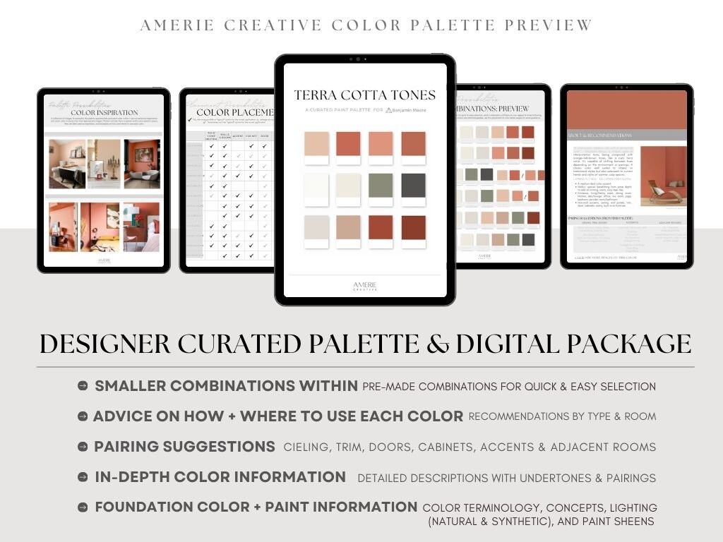 Terracotta Rust Paint Color Palette Benjamin Moore Earthy Orange Red