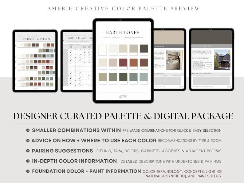 Earth Tones Paint Color Palette Benjamin Moore Paint Palette | Earthy ...