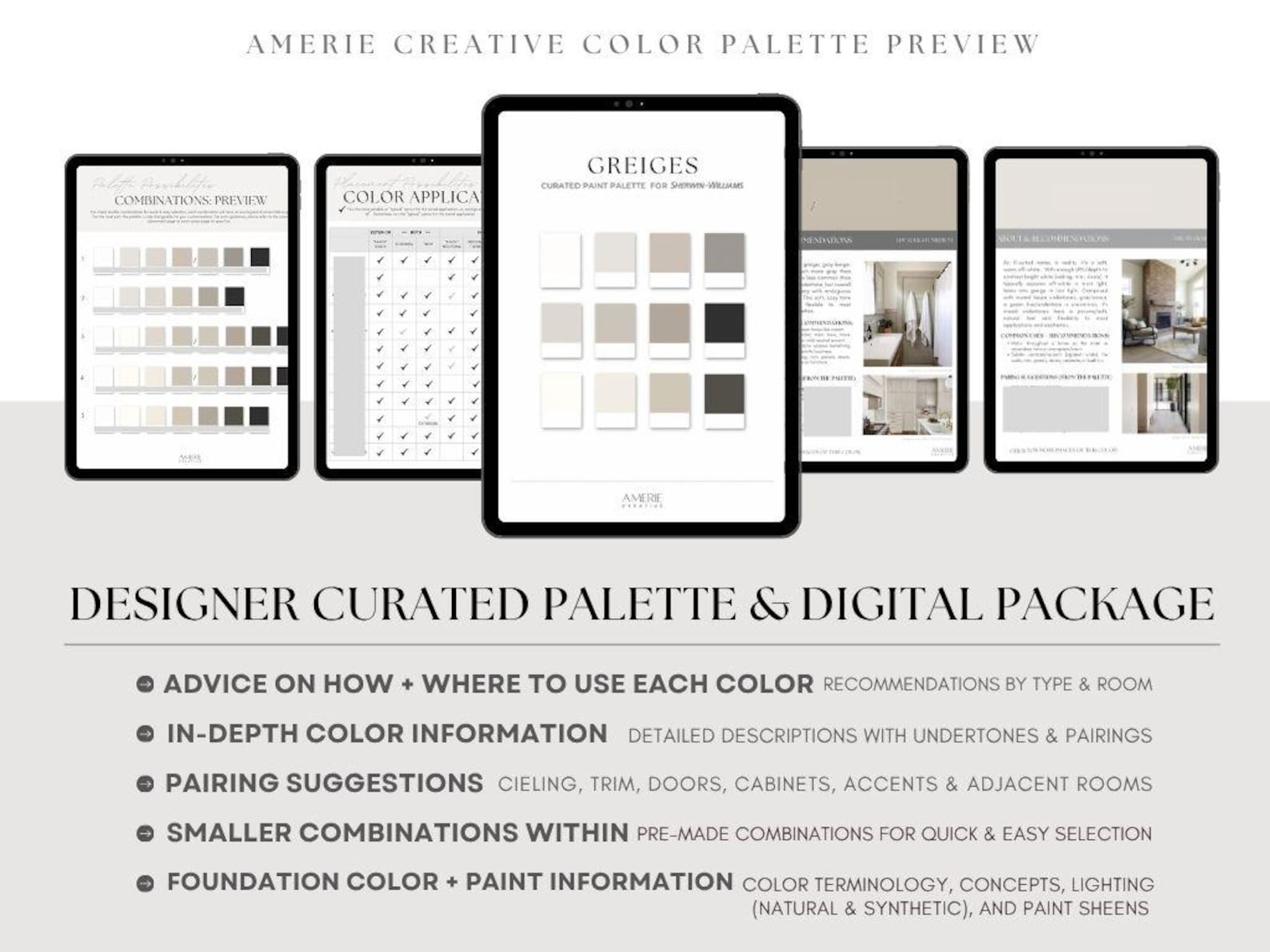 Greige Color Studio Greige Paint Color Palette Sherwin Williams Paint Palette Whole House ...