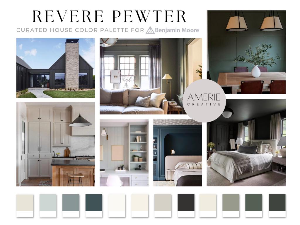 Whole House Revere Pewter Color Combinations